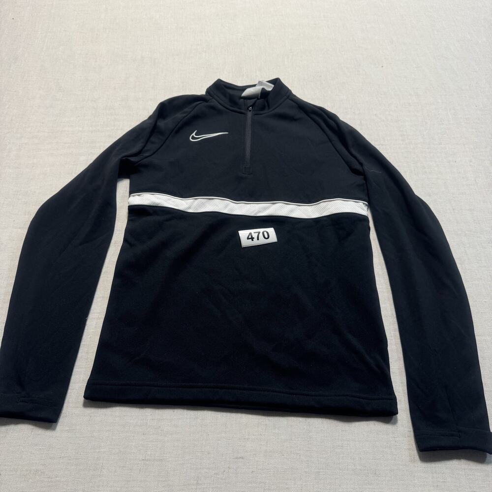 Nike Dri-Fit Academy Youth Drill Jacket Unisex Sz S‎ Black Brand New